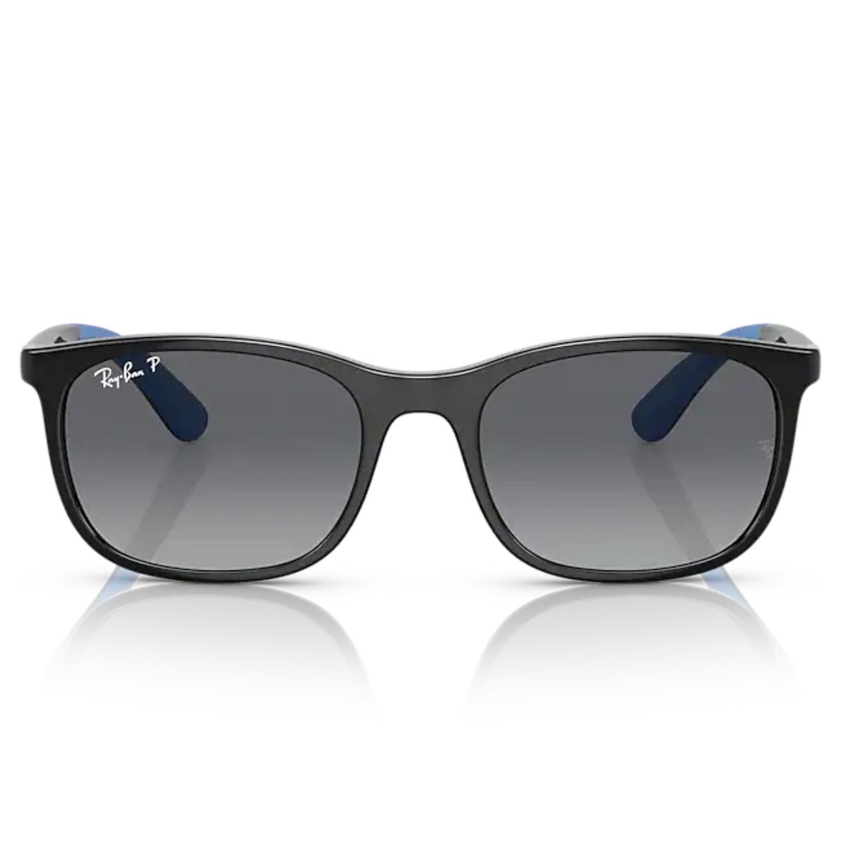 Ray-Ban Kids RJ9076S 7122T3 49 Black on Blue/Grey Gradient Lens Polarised