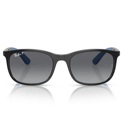 Ray-Ban Kids RJ9076S 7122T3 49 Black on Blue/Grey Gradient Lens Polarised