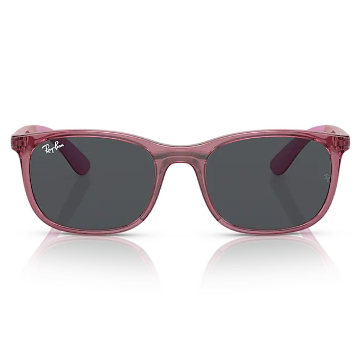 Ray-Ban Kids RJ9076S 712587 49 Transparent Pink/Dark Grey Lens