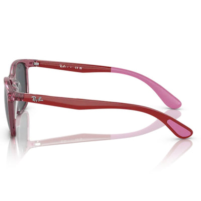 Ray-Ban Kids RJ9076S 712587 49 Transparent Pink/Dark Grey Lens