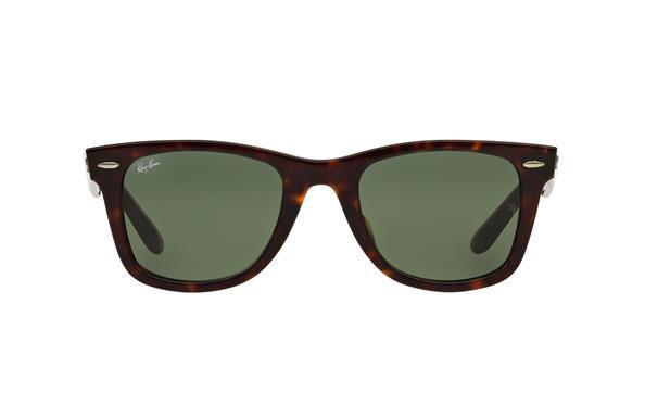 Ray-Ban RB2140F 902 52 Tortoise/Green Original Wayfarer