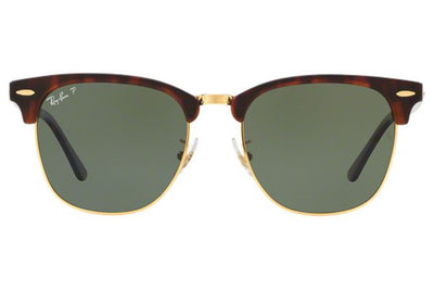 Ray-Ban RB3016F 990/58 55 Tort/Green Polarised Large Clubmaster