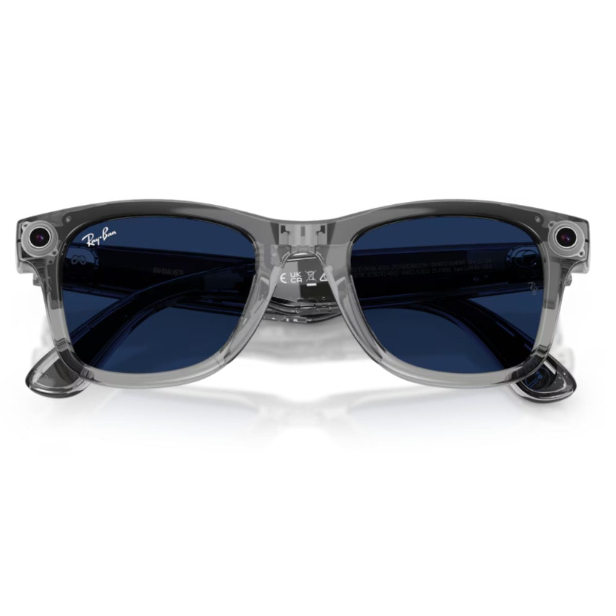 Rayban meta wayfarer 4012 gen 2 clear grey frame meta ai transition photochromic glasses uv sapphire sunglass