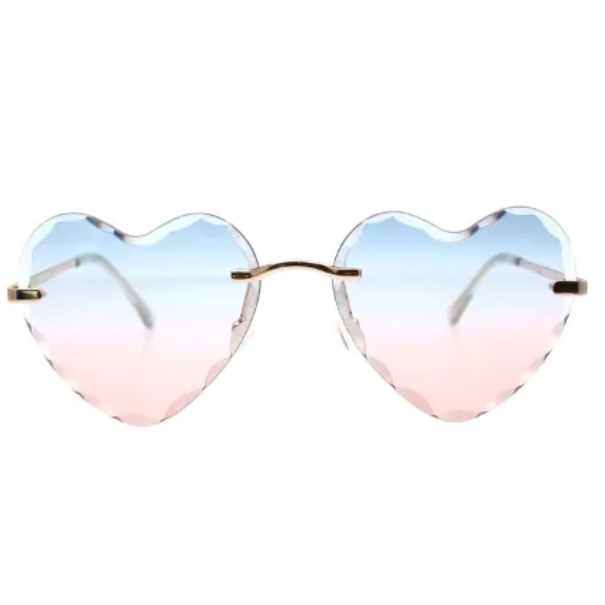 Reality Two Hearts Sky Gold/Blue-Pink Gradient Lens