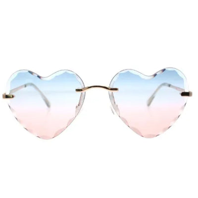 Reality Two Hearts Sky Gold/Blue-Pink Gradient Lens