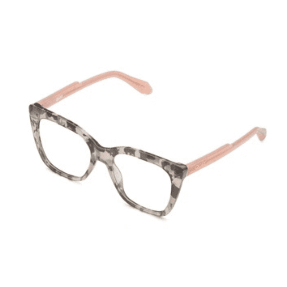 Quay Tag Me Grey Tort/Clear Blue Light Blocker