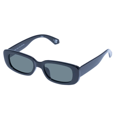 SOLARIZED Y2K SLIM Black smoke sunglass culture coomera kids sunnies rectangle