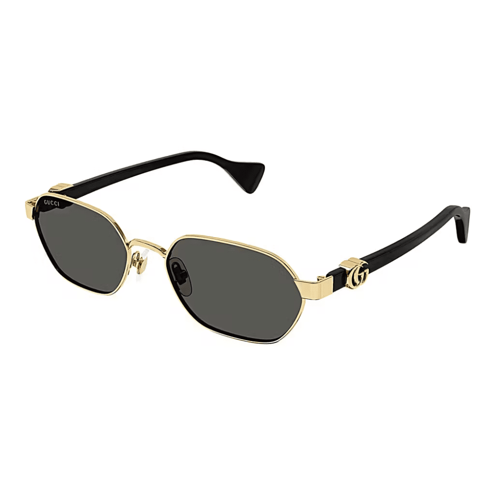 Gucci GG1593S 001 Gold Metal/Grey