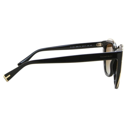 TIFFANY 0TF4148 8364T5 BLACK POLARARISED Womens Cateye Classic Sunglass Culture Temple