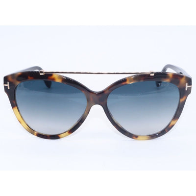 Tom Ford Livia 518 56W Tortoiseshell/Blue Gradient Lens