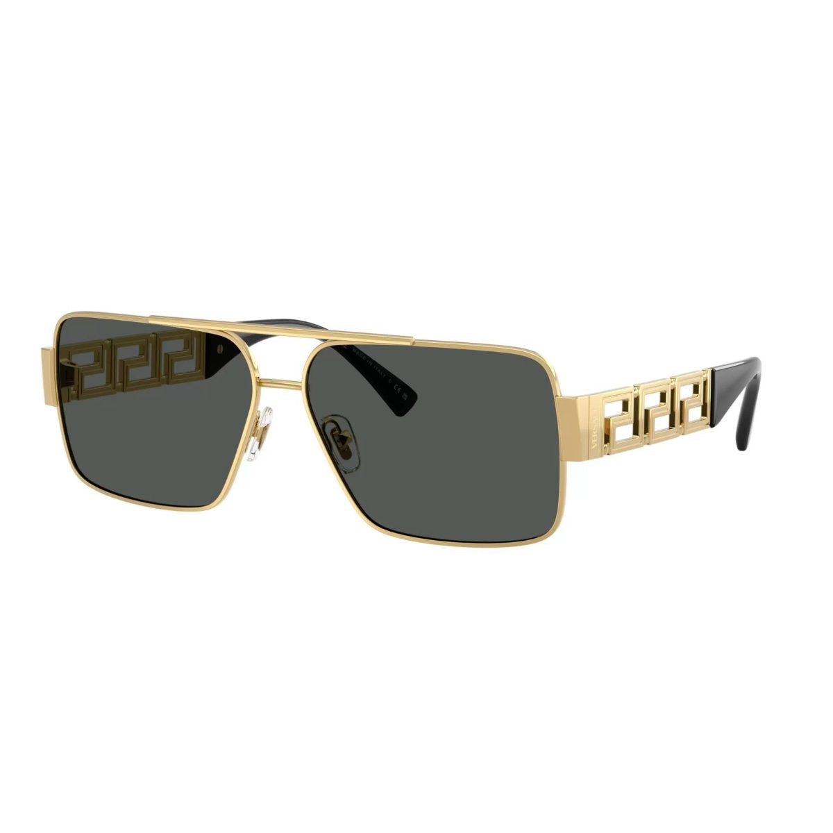 VERSACE VE2290 100287 61 greek key tempels gold metal frame sunglass culture coomera westfield luxury sunnies store online