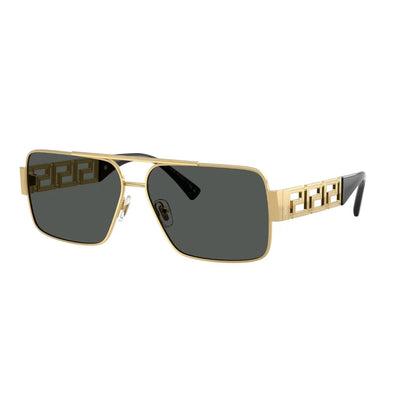VERSACE VE2290 100287 61 greek key tempels gold metal frame sunglass culture coomera westfield luxury sunnies store online