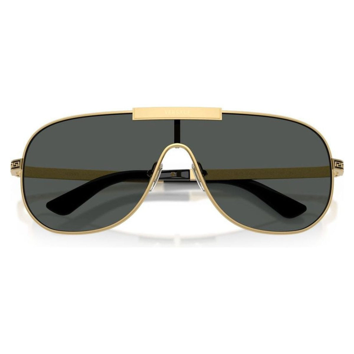 VERSACE VE2293 100287 40 shield gold black grey sunglass culture coomera folded