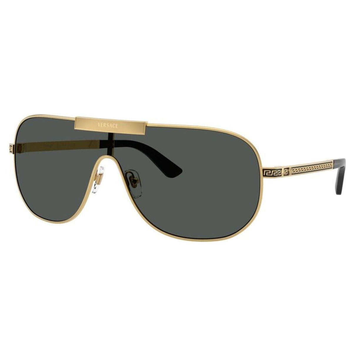 VERSACE VE2293 100287 40 shield gold black grey sunglass culture coomera