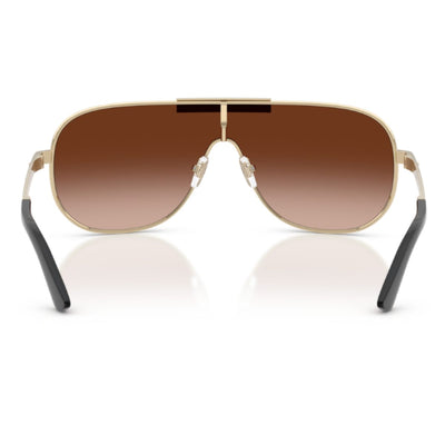 VERSACE VE2293 125213 40 GoLD BRowN GRADient shield sunglass culture inside