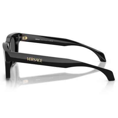 VERSACE VE4486F GB1 87 52 black grey lens dark calssic logo sleek side