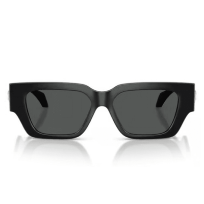 VERSACE VE4497U GB1 87 53 black rectangle square sunglass culture coomera online front