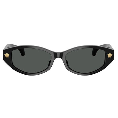 VERSCAE VE4512D GB187 54 sleek black slim cat eye sunglass culture coomera luxury