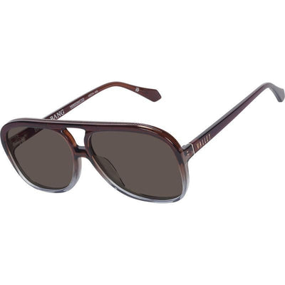 Valley Eyewear Bang Bang S0930 Transparent Chocolate Fade To Crystal with Gold Metal/Brown