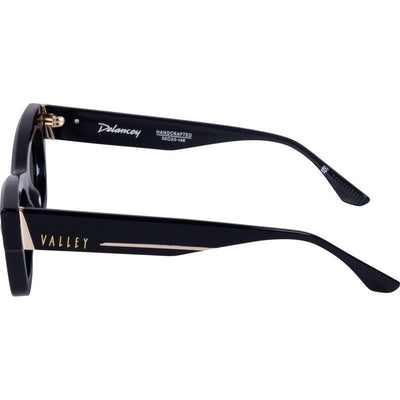 Valley Eyewear Delancey S0933 Gloss Black with Gold Metal/Black