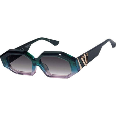 Valley Eyewear Genesis S0939 Forest Green Fade to Rose with Gold Metal/Black