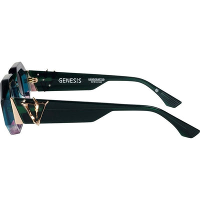 Valley Eyewear Genesis S0939 Forest Green Fade to Rose with Gold Metal/Black