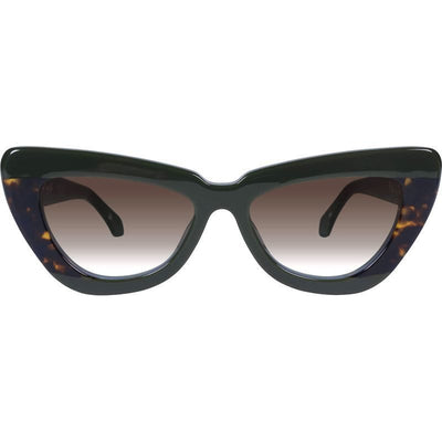 Valley Lafayette S0809 Army Green Clear Tort Splice with Gold Metal/Brown Gradient