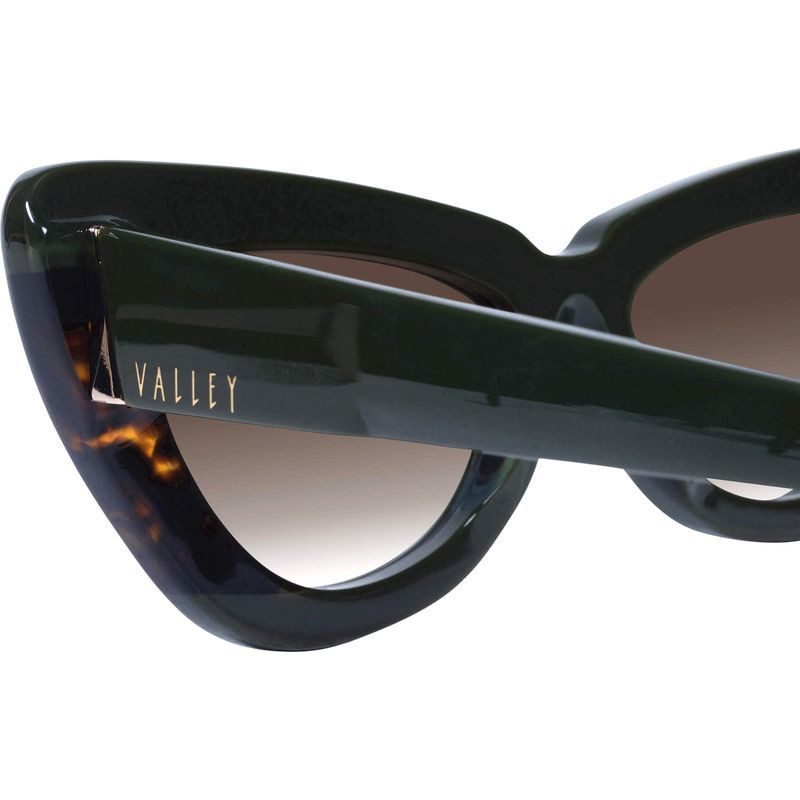 Valley Lafayette S0809 Army Green Clear Tort Splice with Gold Metal/Brown Gradient