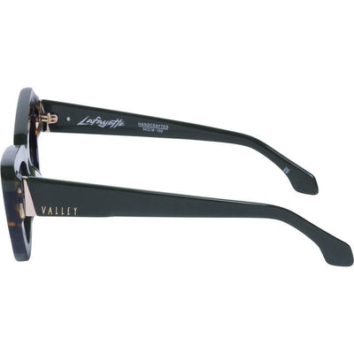 Valley Lafayette S0809 Army Green Clear Tort Splice with Gold Metal/Brown Gradient