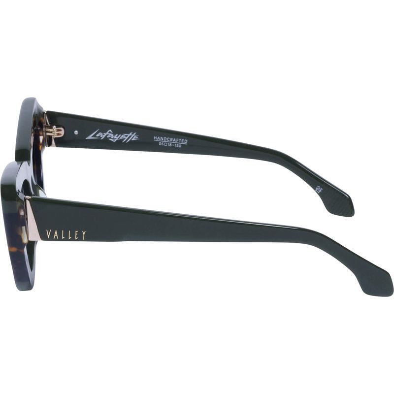 Valley Lafayette S0809 Army Green Clear Tort Splice with Gold Metal/Brown Gradient