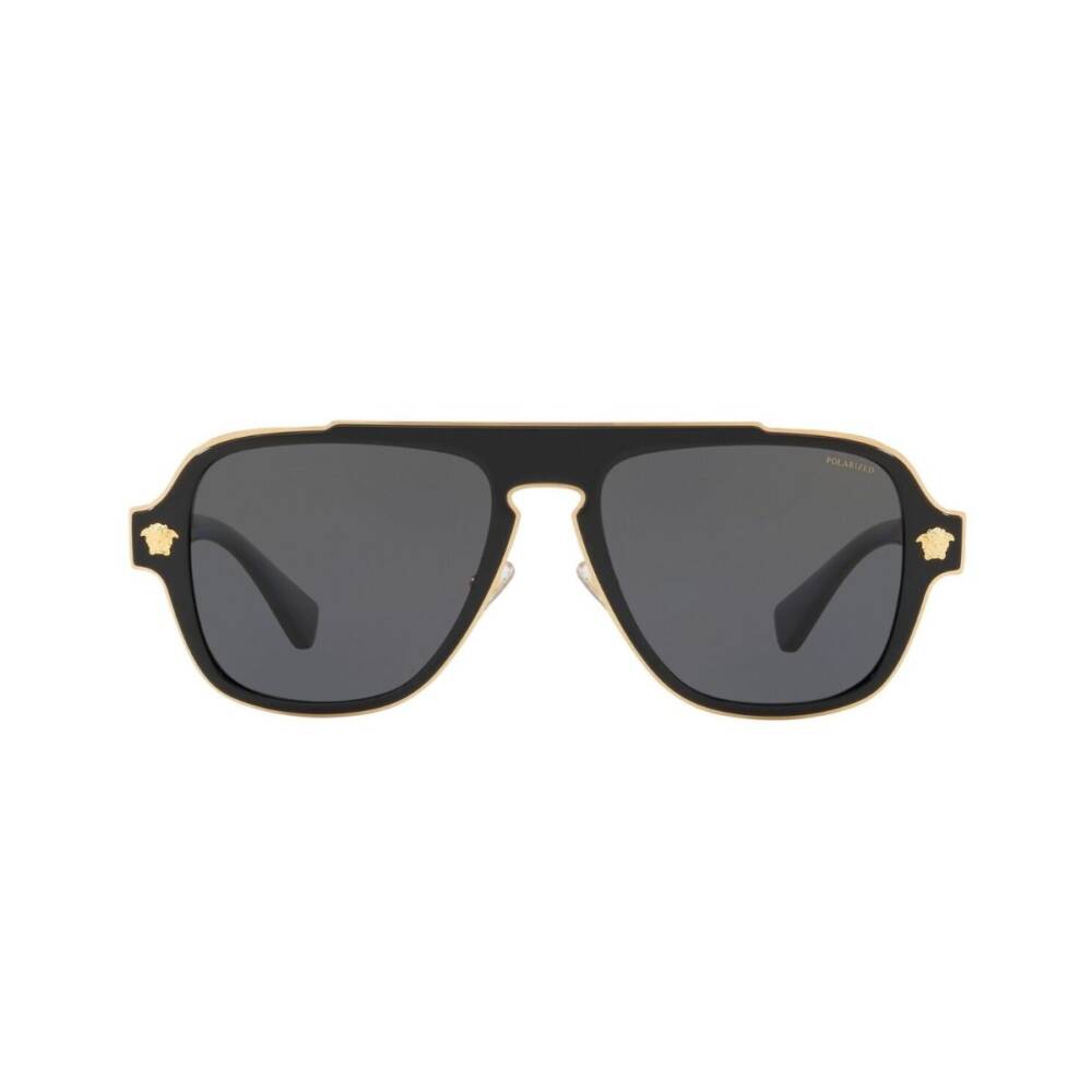Versace VE2199 100281 56 Black and Gold/Grey Polarised
