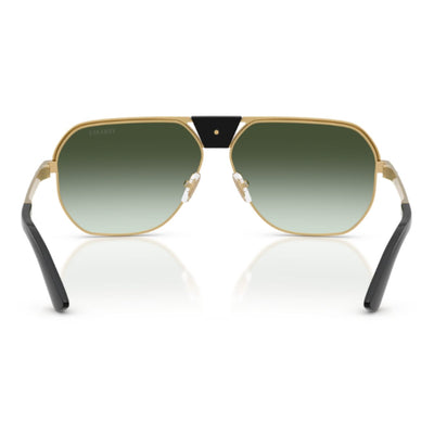Versace VE2294 10028E 61 Gold Green gradient metal aviator classic everyday mens unisex sunglass culture luxury designer coomera nose pads