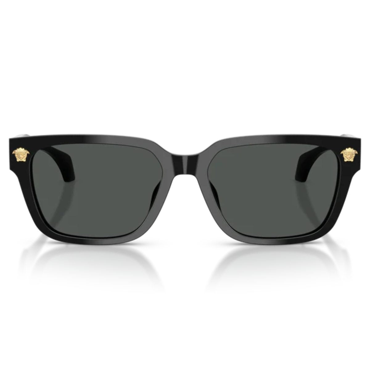 Versace VE4513D GB1 87 black rectangle sunglass culture unisex front classic