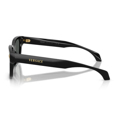 Versace VE4513D GB1 87 black rectangle sunglass culture unisex temples