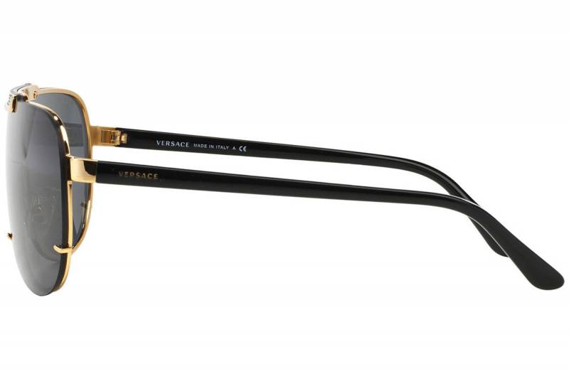 Versace VE2140 100287 40 Black and Gold/Grey