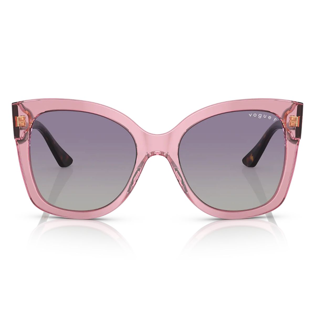 Vogue VO5338S 28368J 54 Transparent Pink Havana/Grey Gradient Lens Polarised