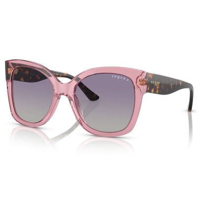 Vogue VO5338S 28368J 54 Transparent Pink Havana/Grey Gradient Lens Polarised
