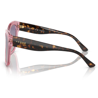 Vogue VO5338S 28368J 54 Transparent Pink Havana/Grey Gradient Lens Polarised