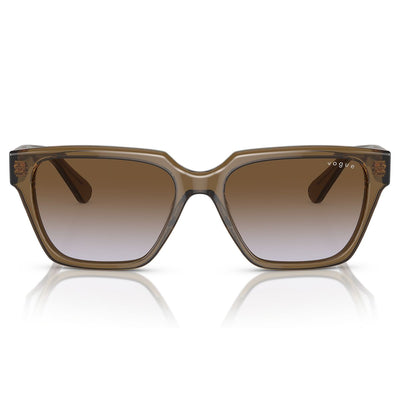 Vogue X Hailey Bieber VO5512S 304768 55 Transparent Khaki/Violet Brown Gradient