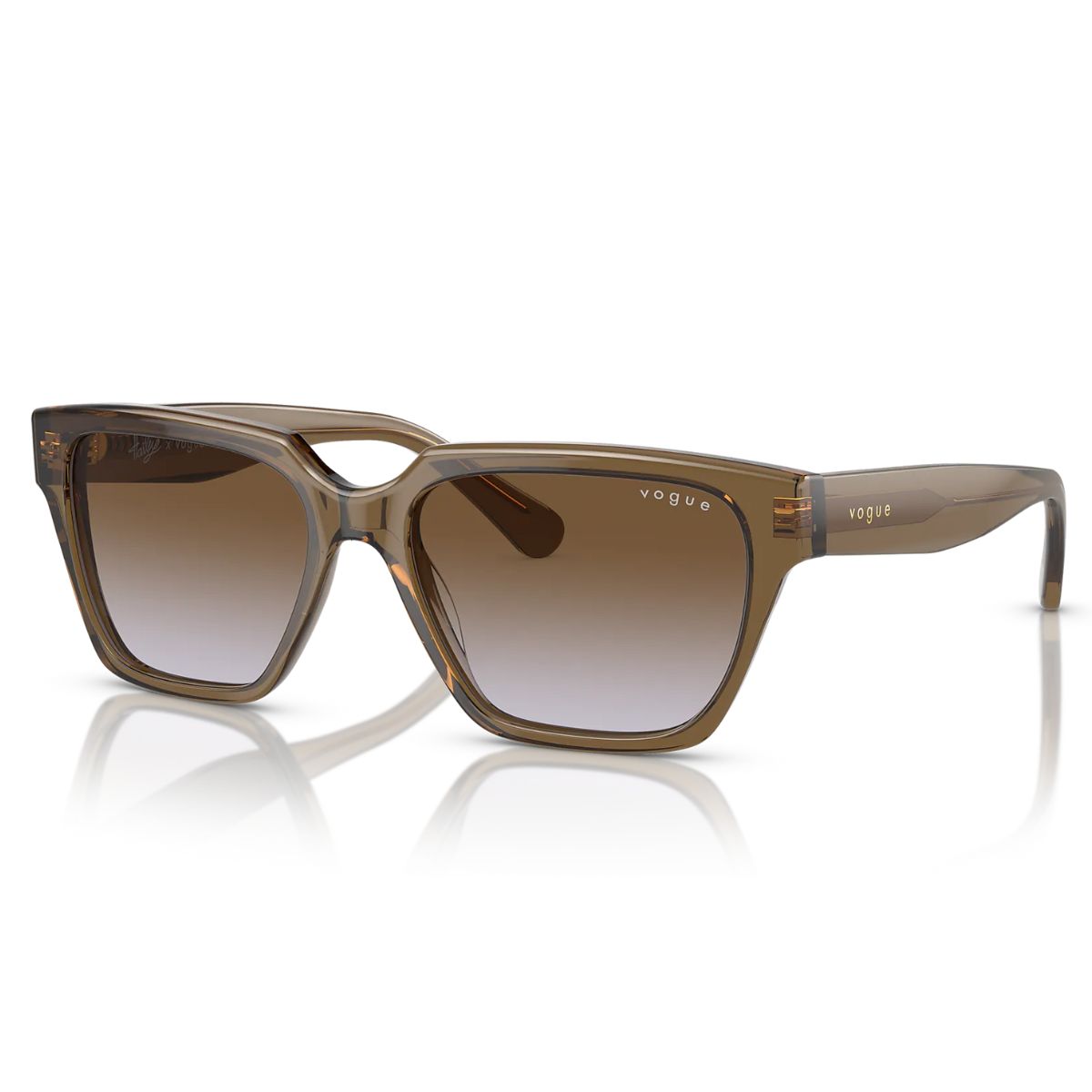 Vogue X Hailey Bieber VO5512S 304768 55 Transparent Khaki/Violet Brown Gradient