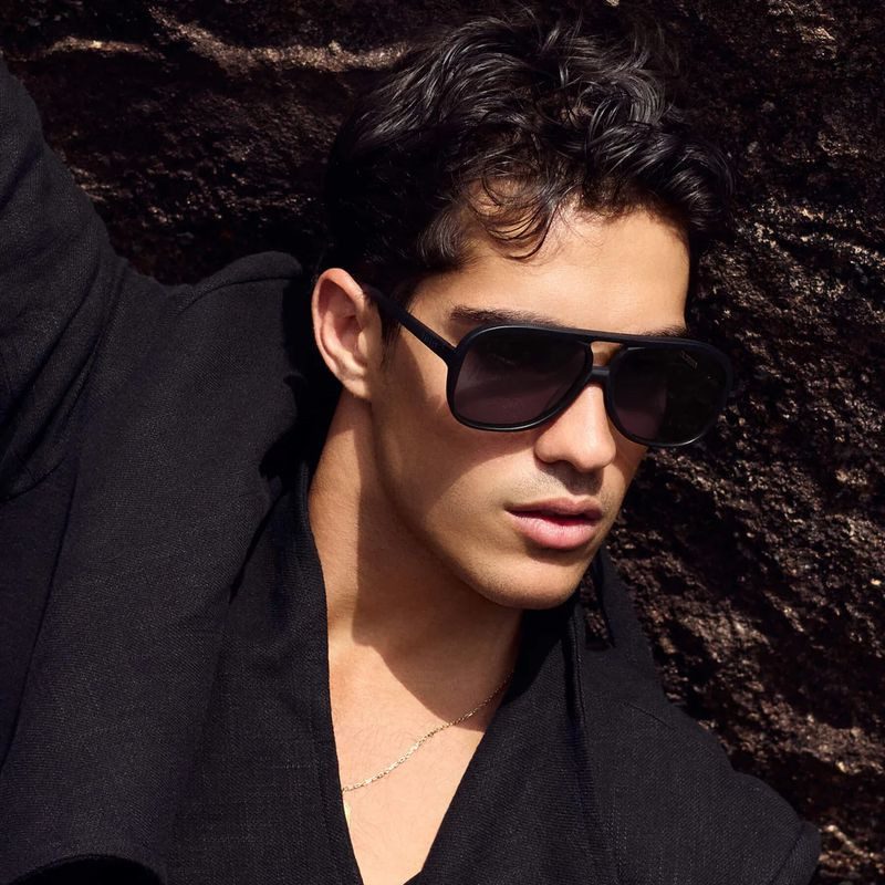 Valley Eyewear Bang Bang S0894 Matte Black with Matte Black Metal/Black Polarised