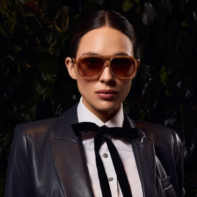 Valley Eyewear Bang Bang S0900 Pastel Tort with Gold Metal/Dark Orange Gradient