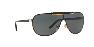 Versace VE2140 100287 40 Black and Gold/Grey