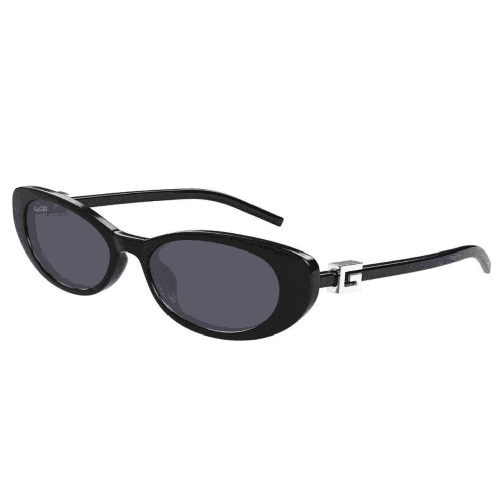 gucci 1680s 001 black oval slim sunglass culture coomera