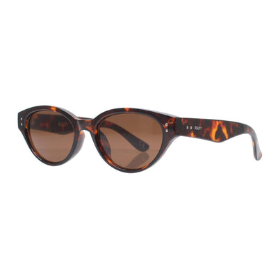 notting Hill reality brown tort sunglass culture dark turtle rounded cat eye side