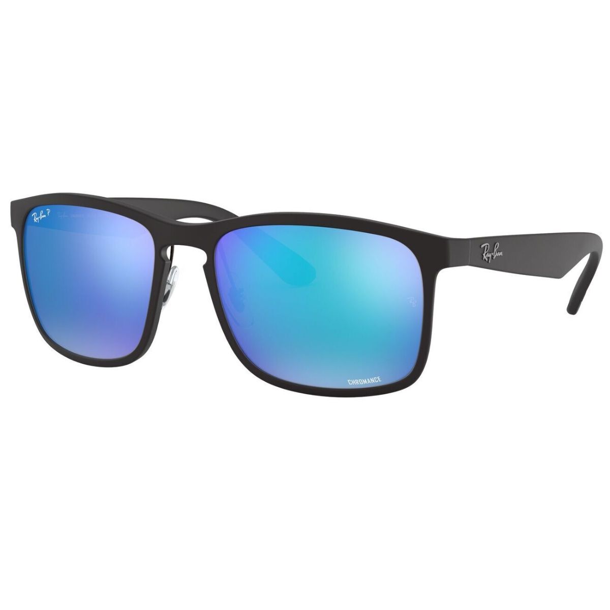 Ray-Ban RB4264 601SA1 58 Matte Black/Chromance Blue Mirror Polarised unisex classic sunglass culture side