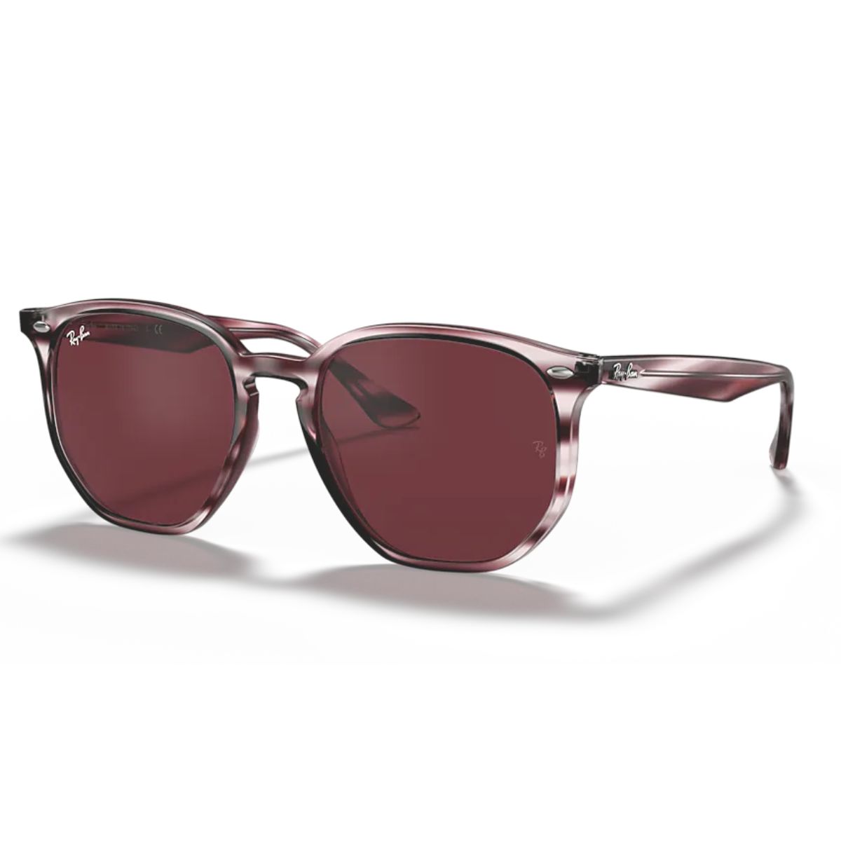 Ray-Ban RB4306 643175 54 Bordeaux Havana Dark Violet Lens