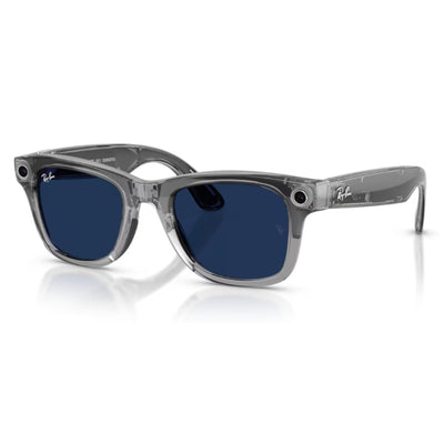 uv photo Rayban meta wayfarer 4012 gen 2 clear grey frame meta ai transition photochromic glasses sunglass culture coomera