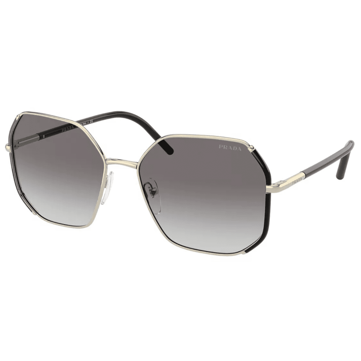 Prada PR52WS AAV0A7 58 Gold and Black Grey Gradient