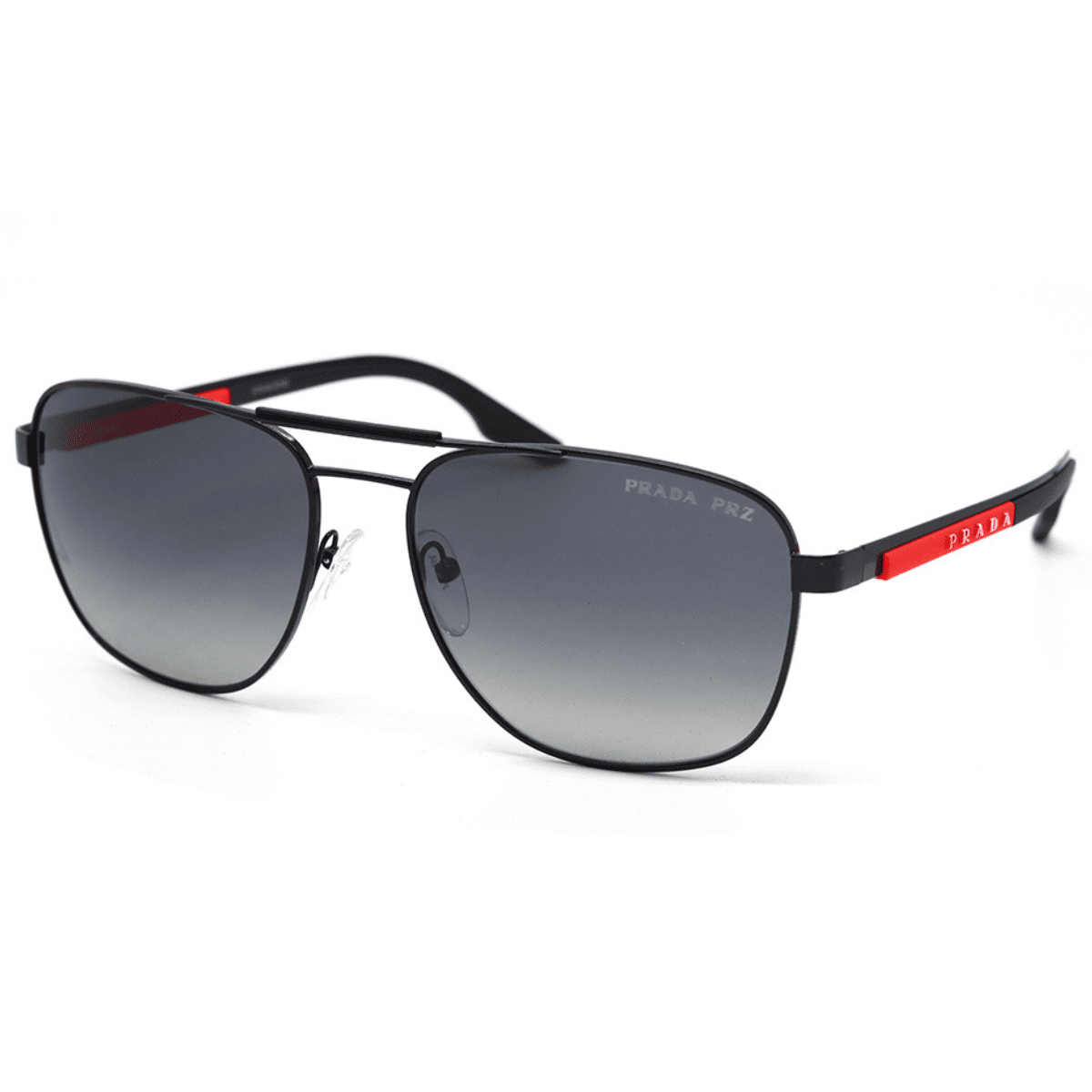 Prada PS53XS 1BO6G0 60 Matte BlackGrey Gradient Polarised